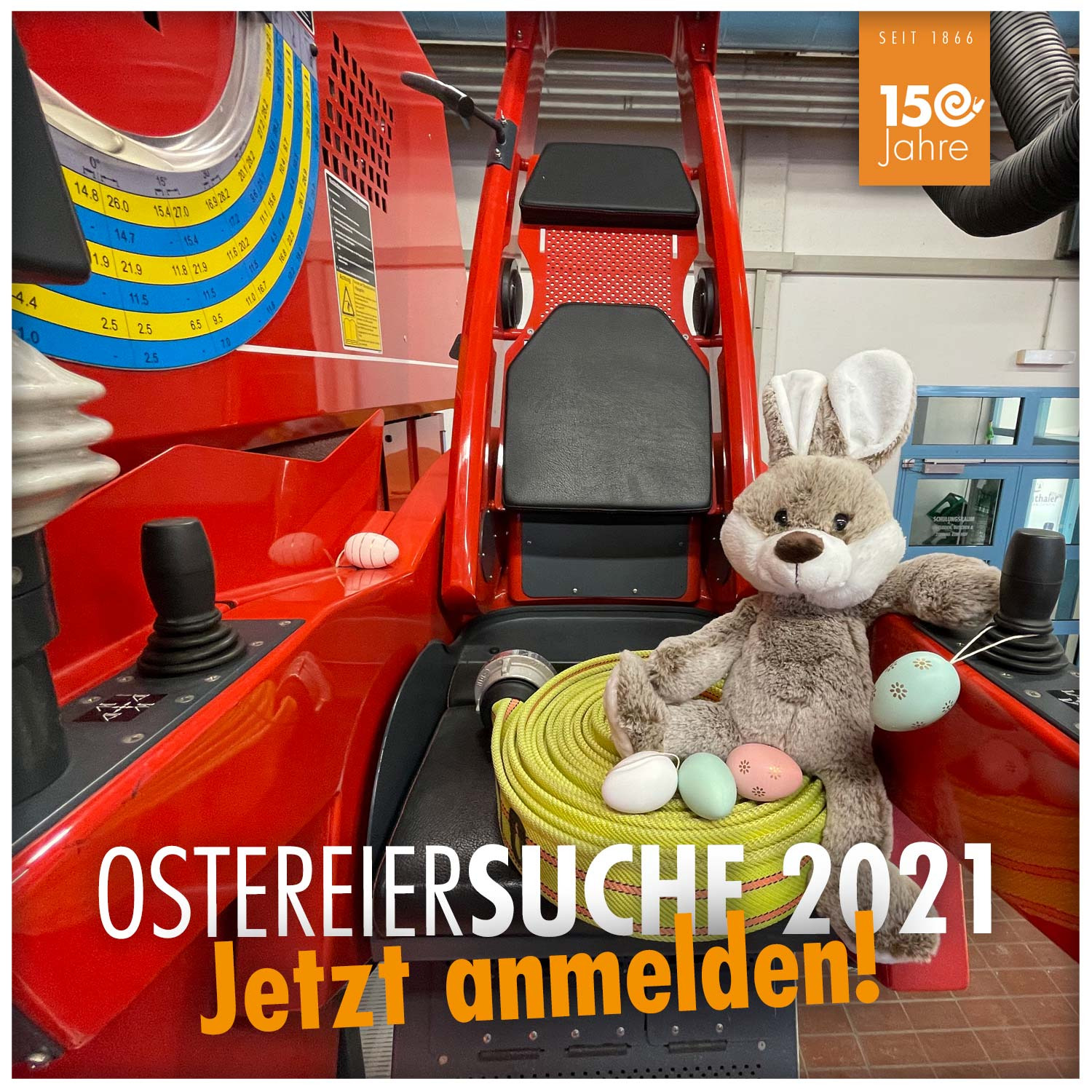 Ostereiersuche mit dem Osterhasen und der Jugendfeuerwehr Buchen