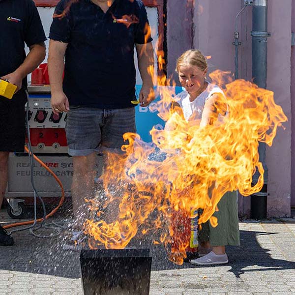Beim Blaulichttag in Buchen